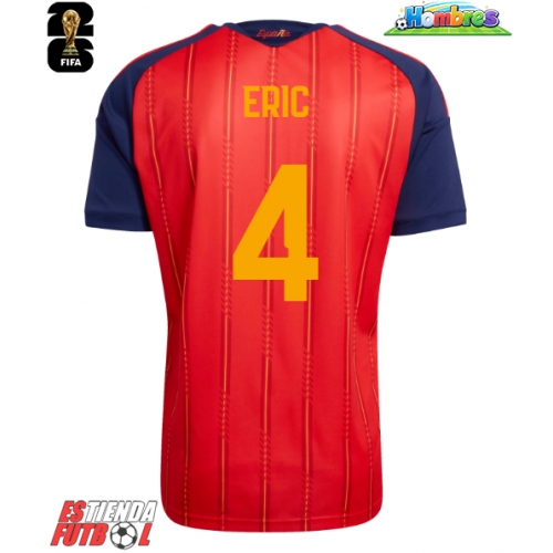 España Eric Garcia #4 Primera Equipación Mundial 2026 Manga Corta